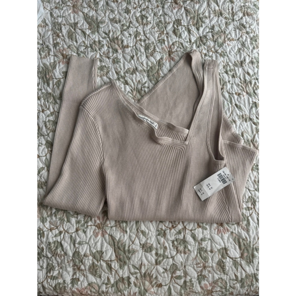 Women's Abercrombie & Fitch Bodysuit NWT Beige - Picture 12 of 14